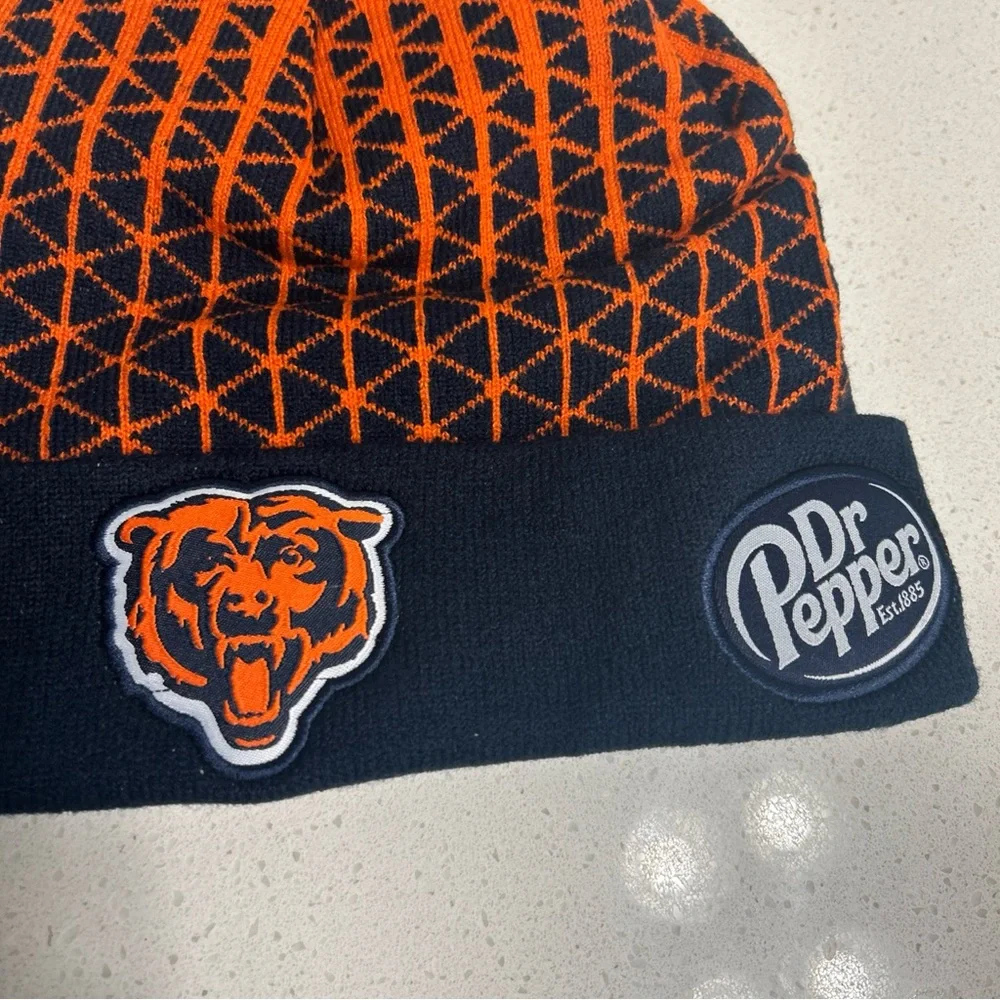 Chicago Bears Orange and Navy Pom-Pom Beanie Game Day